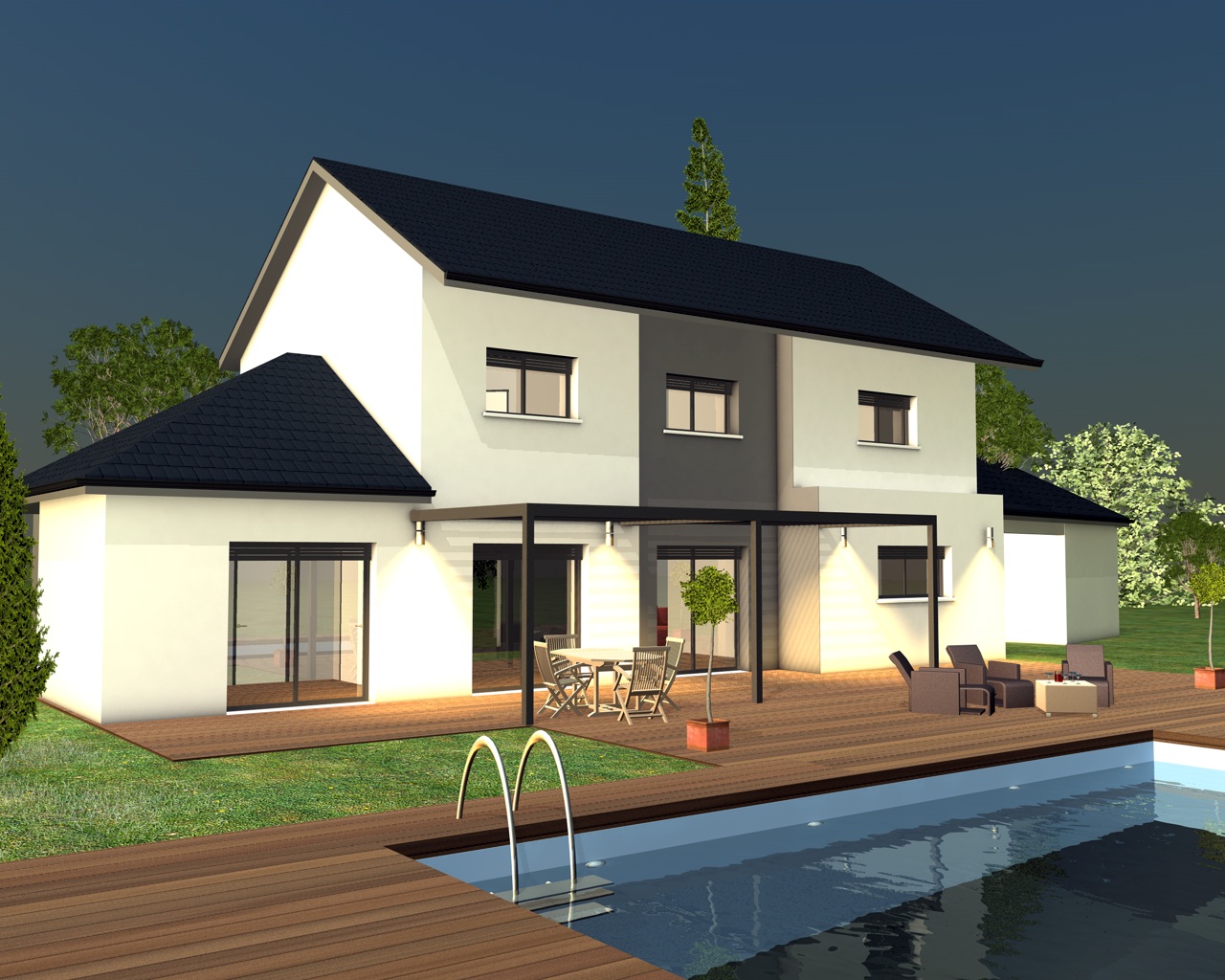 Modèles et plans de maisons > sur mesure. constructions demeures ...