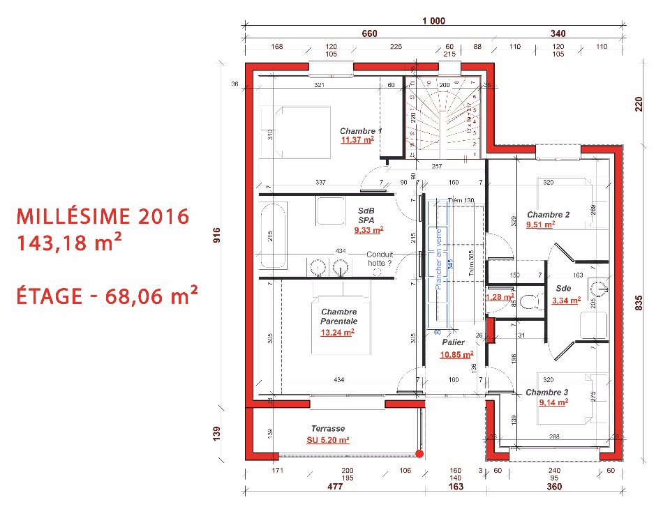 plan de maison berval