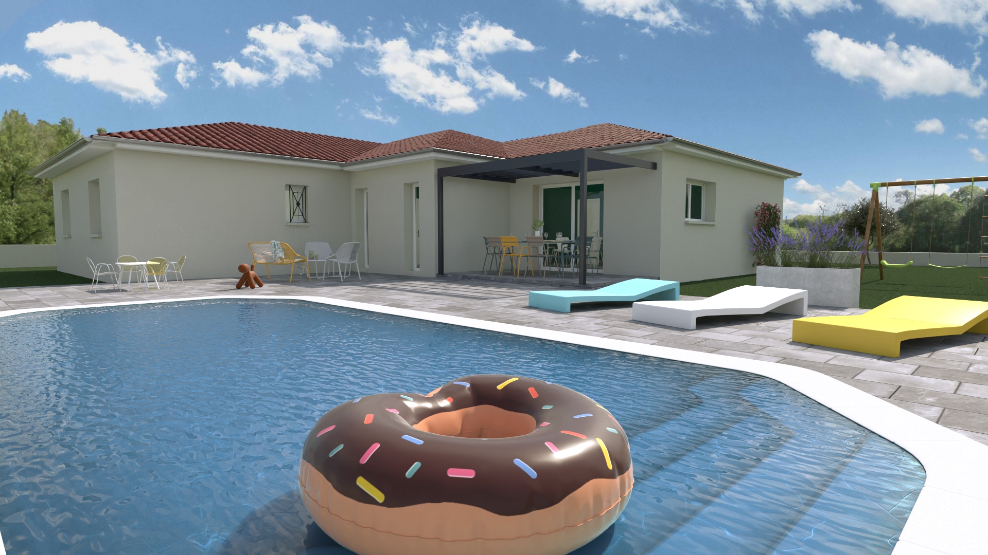 Maison avec terrain à Crêches-sur-Saône (#4728038)