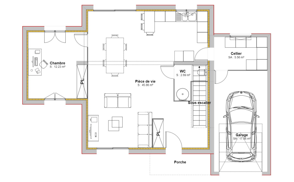 Maison avec terrain à La Côte-Saint-André (#4955082)