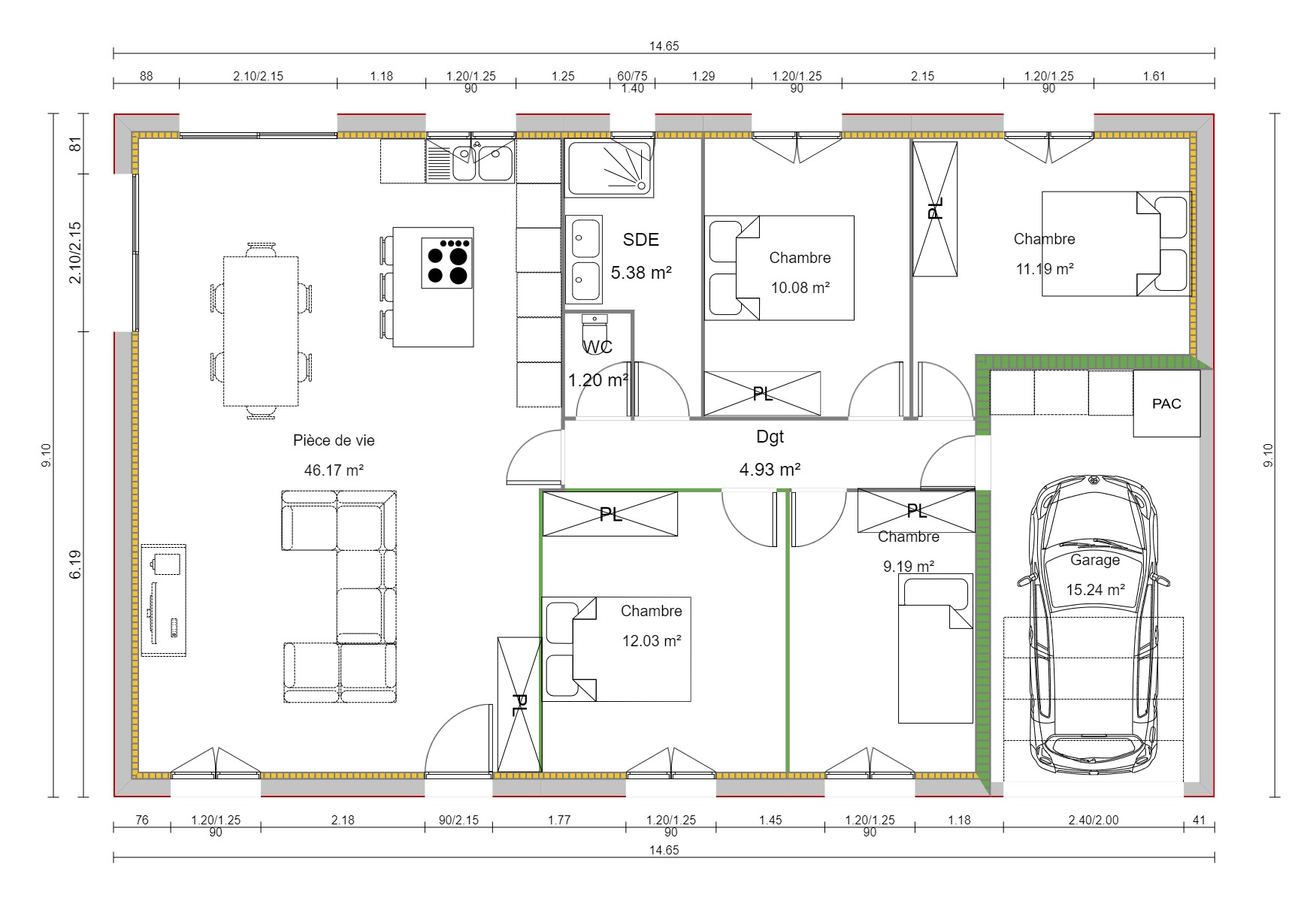 Maison avec terrain à Saint-Didier-de-Formans (#5098607)