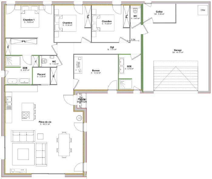 Maison avec terrain à Villeneuve (#5094395)