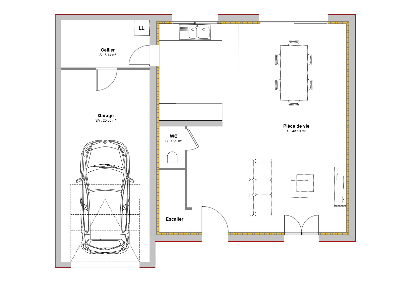 Maison avec terrain à Le Perréon (#5101609)