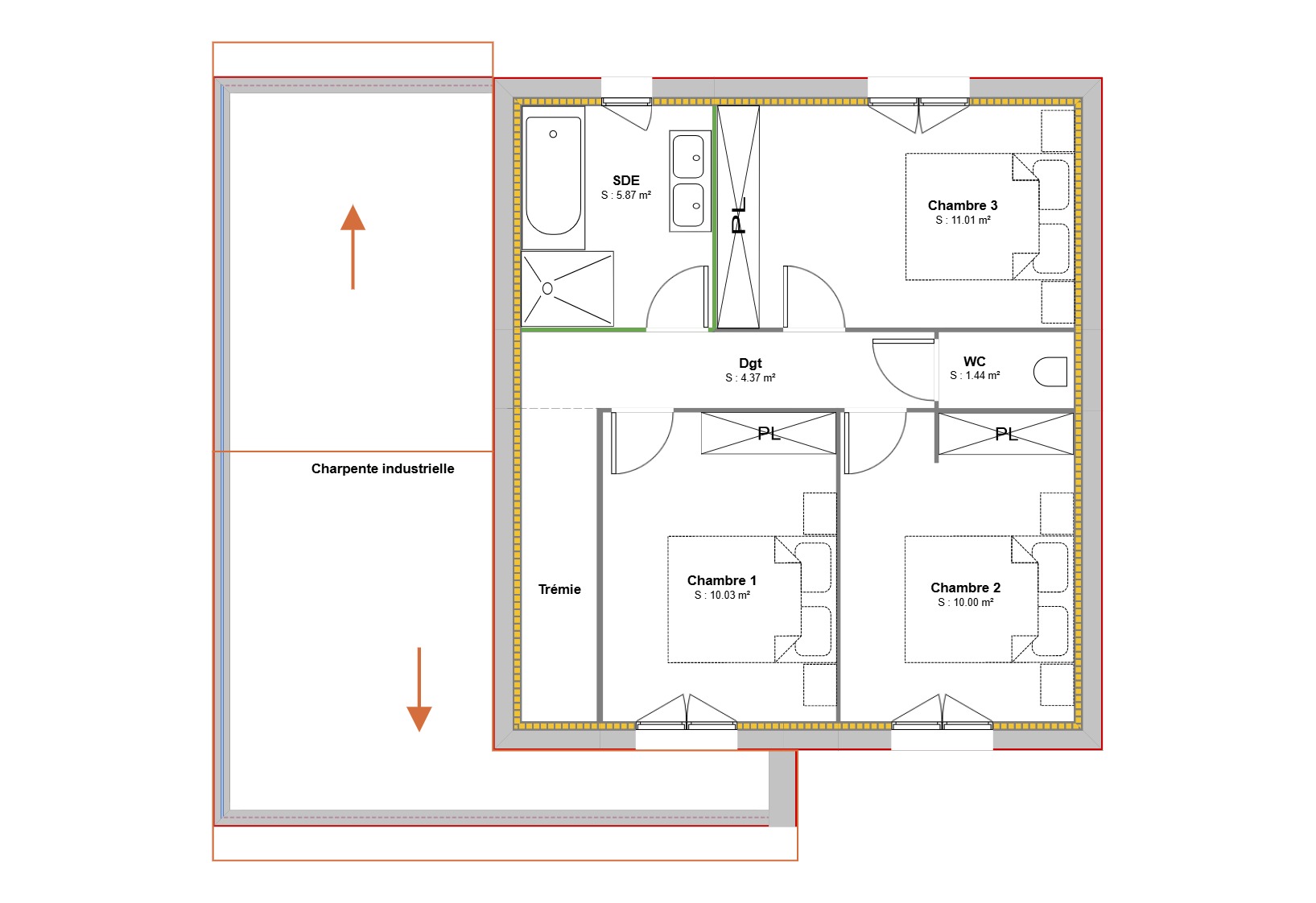 Maison avec terrain à Le Perréon (#5101609)