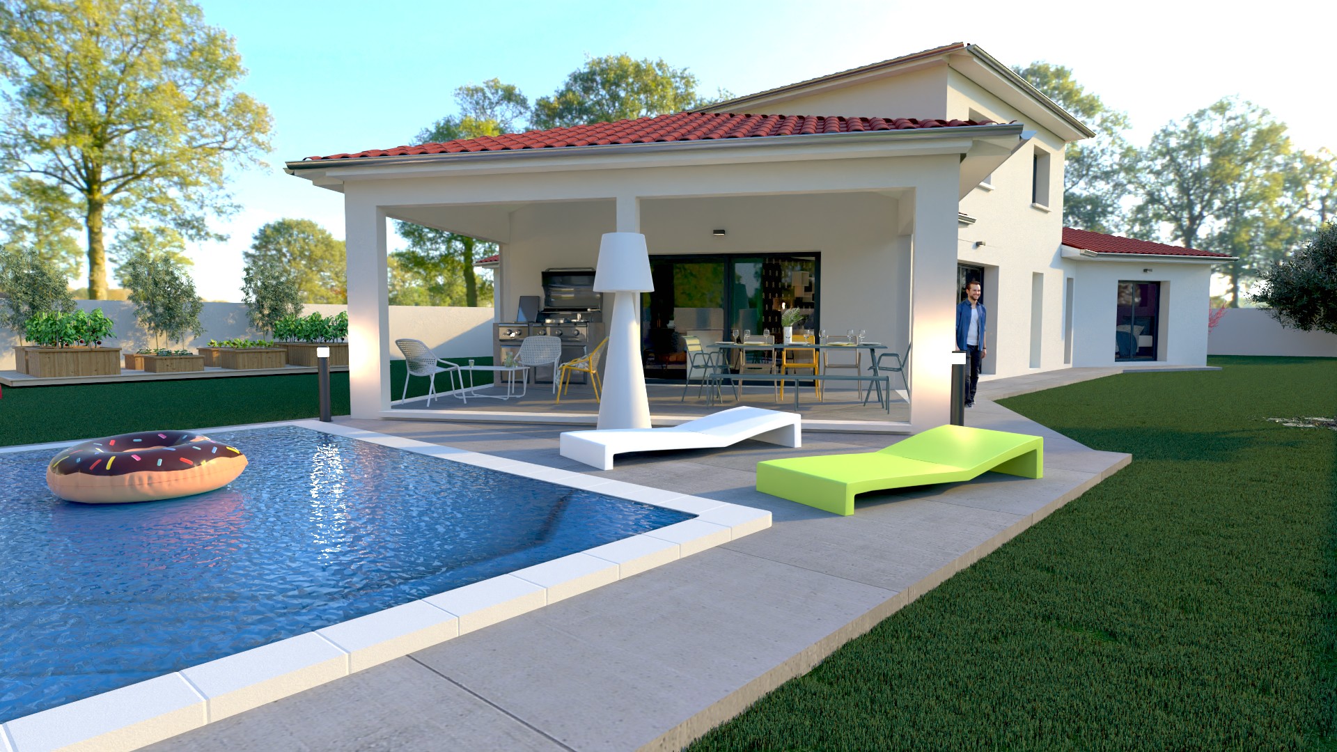 Maison avec terrain à Crêches-sur-Saône (#5157679)