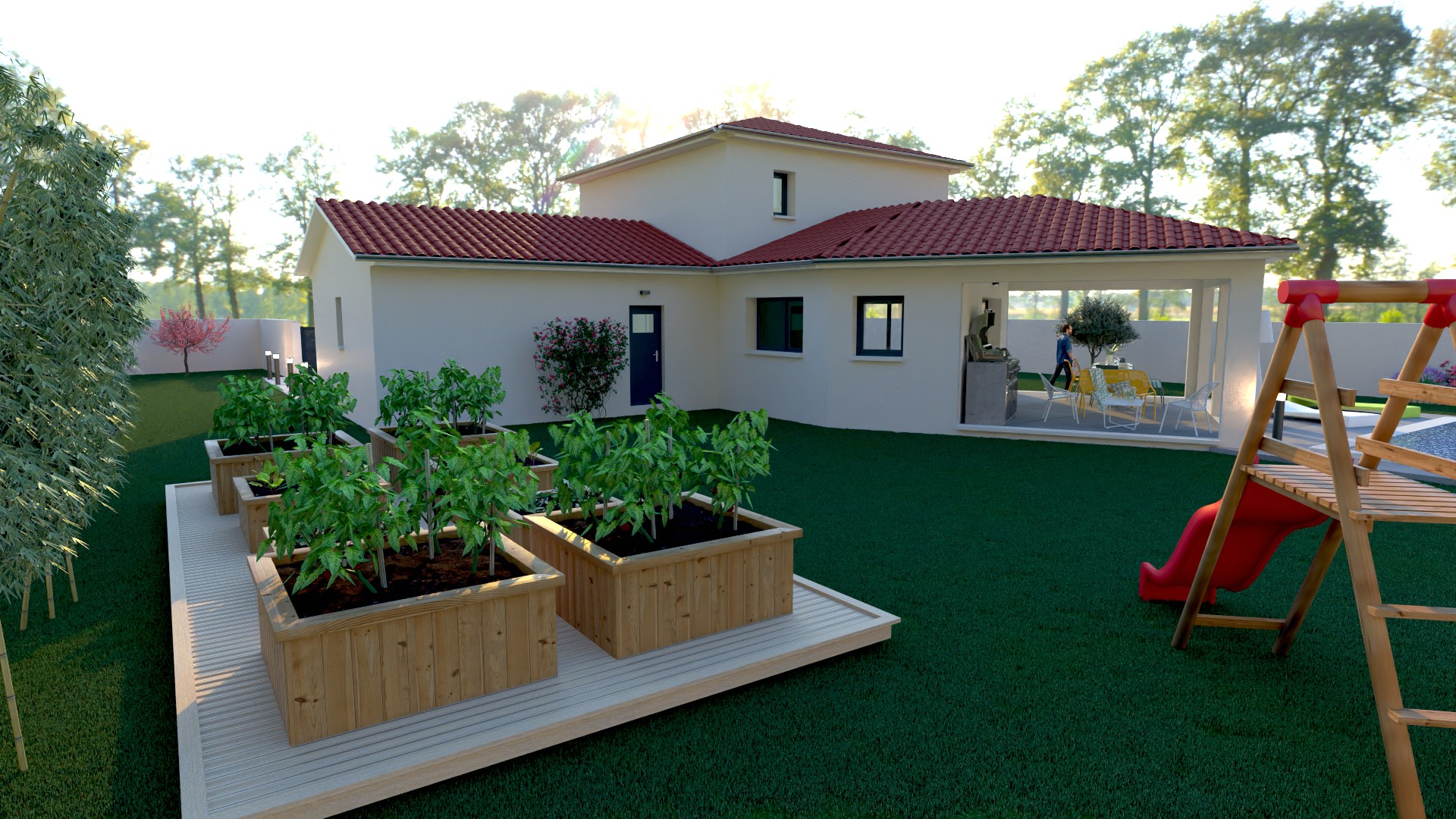 Maison avec terrain à Crêches-sur-Saône (#5157679)