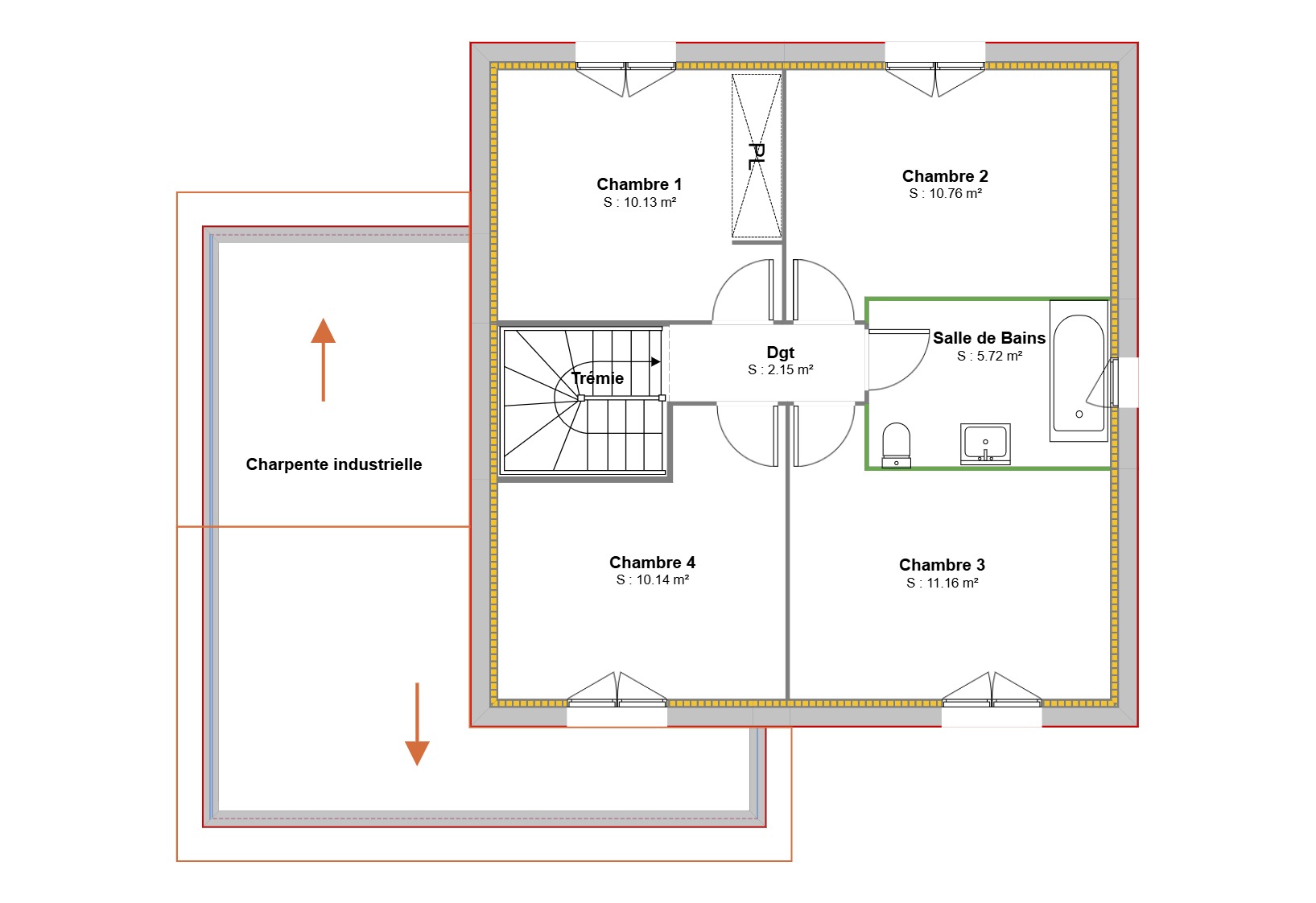 Maison avec terrain à Chalamont (#5101815)