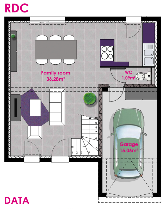 Maison avec terrain à Villeneuve (#5101552)