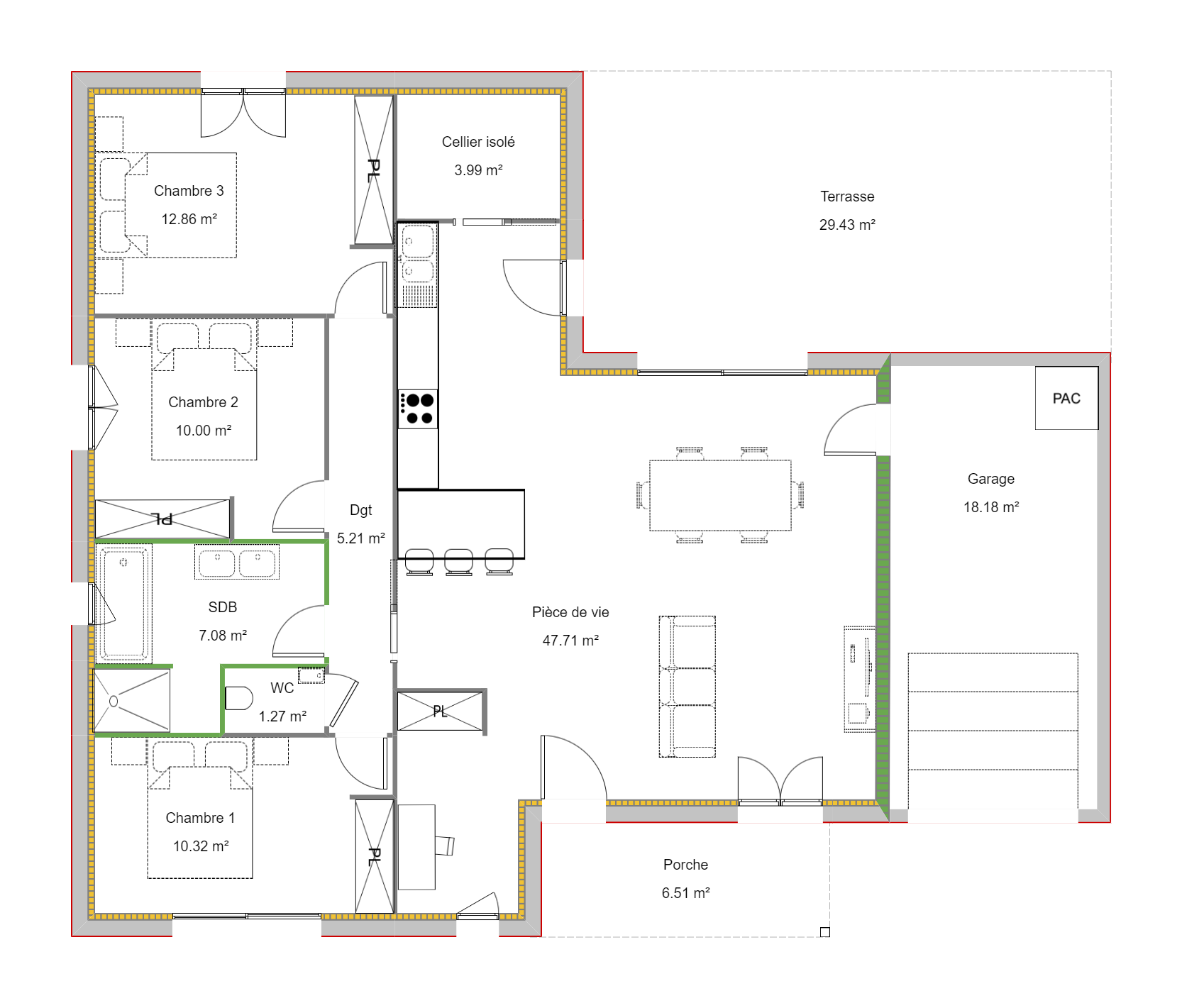 Maison avec terrain à Saint-Jean-de-Thurigneux (#5101759)