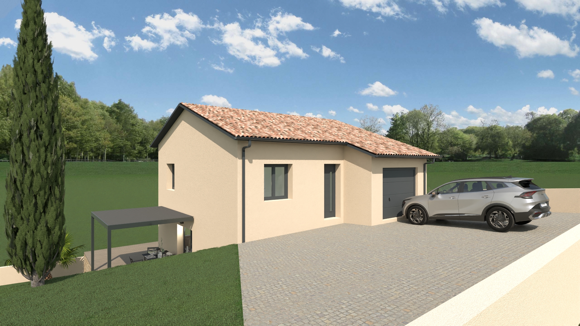 Maison avec terrain à Ville-sur-Jarnioux (#5094531)