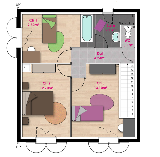 Maison avec terrain à Villeneuve (#5101614)