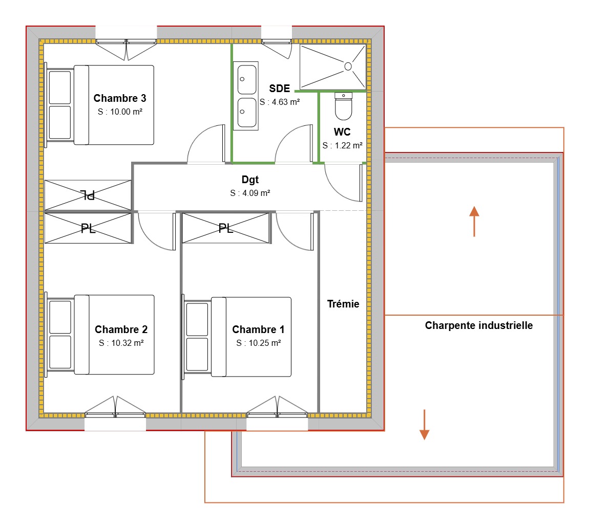 Maison avec terrain à Saint-Didier-de-Formans (#5101718)