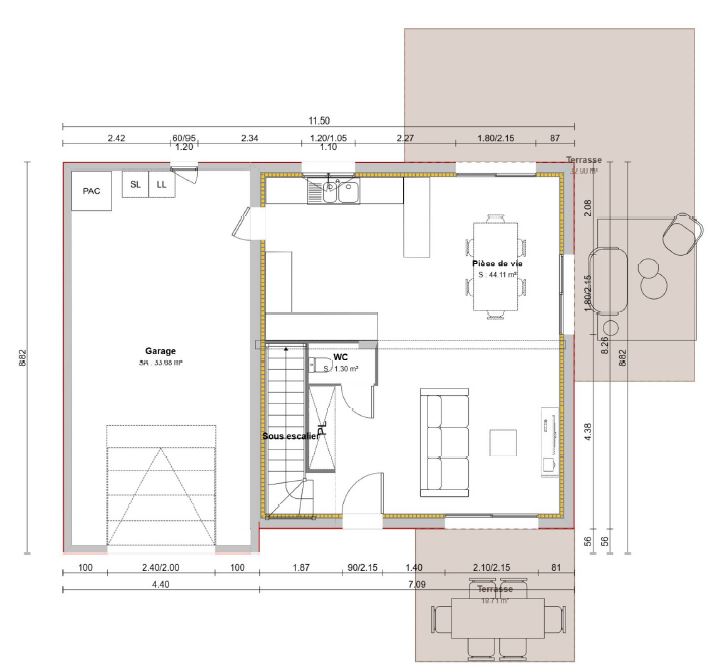 Maison avec terrain à Chaleins (#5094385)