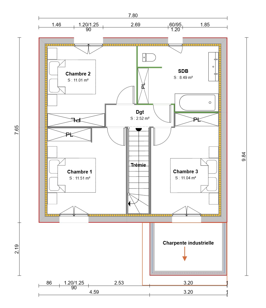 Maison avec terrain à La Chapelle-de-Guinchay (#5101675)