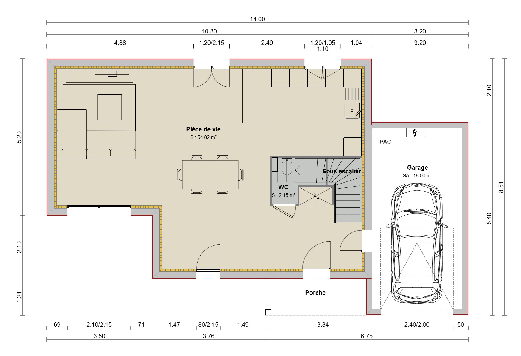Maison avec terrain à Solaize (#5109000)