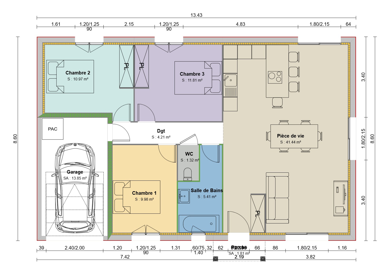 Maison avec terrain à Villefontaine (#5109072)