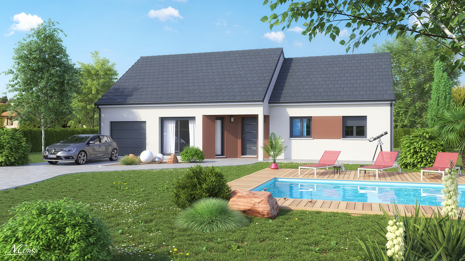 Construction maison – Saint-André-le-Gaz (38490)