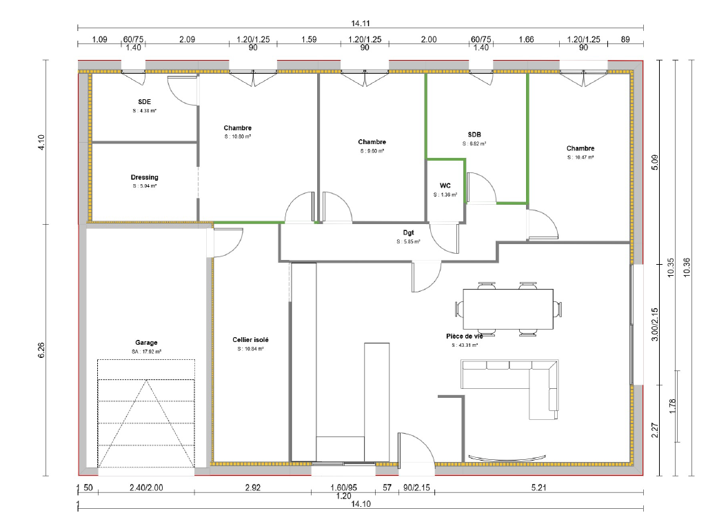 Maison avec terrain à Saint-André-de-Corcy (#5138248)