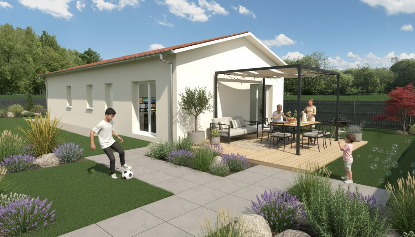 Maison avec terrain à Saint-Maurice-de-Gourdans (#5267882)