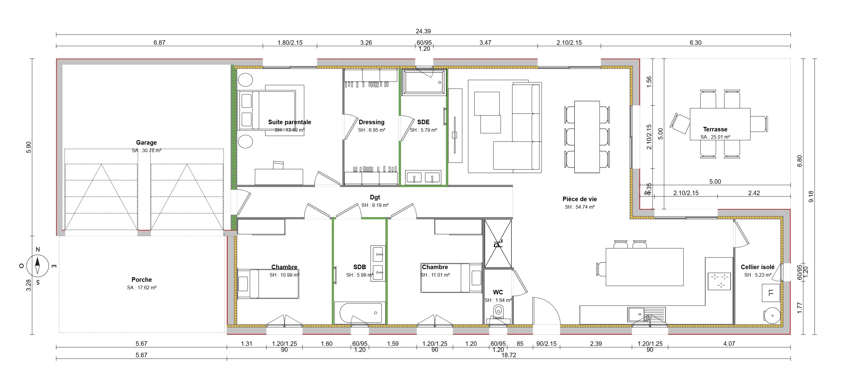 Maison avec terrain à Bourg-en-Bresse (#5277660)