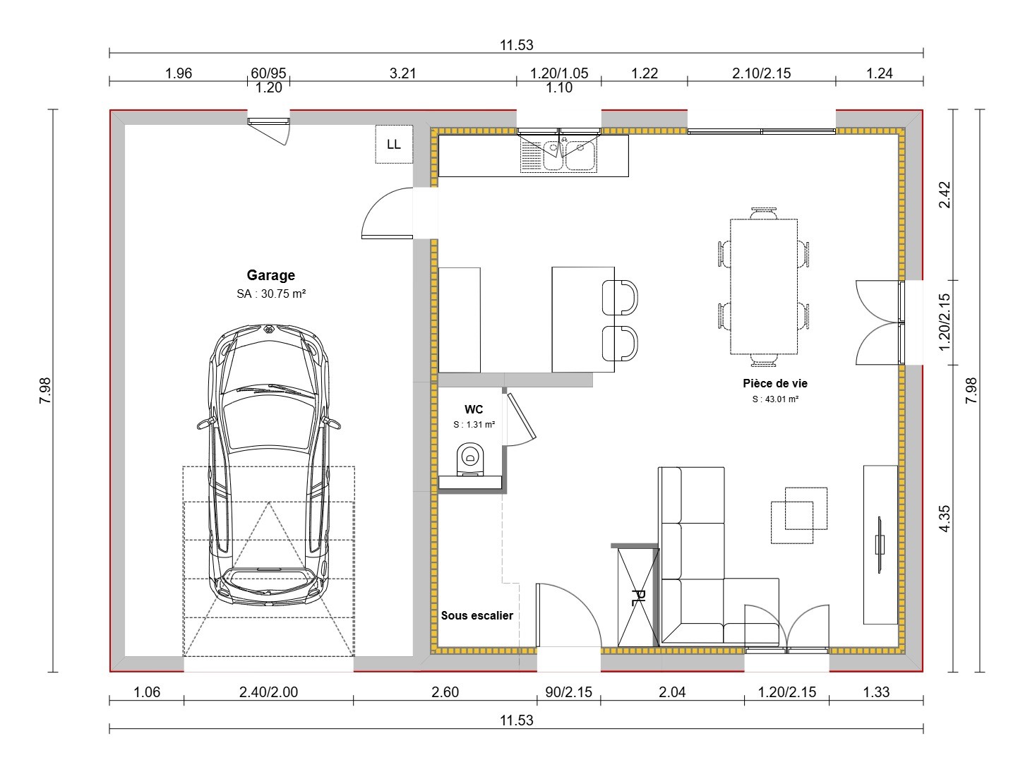 Maison avec terrain à Saint-Jean-de-Thurigneux (#5289637)