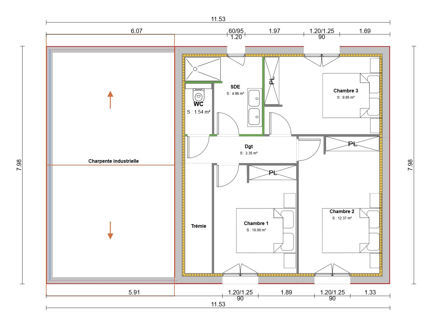 Maison avec terrain à Saint-Jean-de-Thurigneux (#5289637)