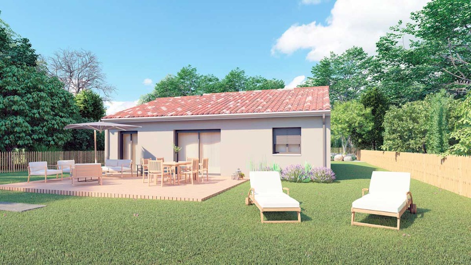 Photo CR2135855 2 - Terrain et Maison à construire - Luchat image 2/5