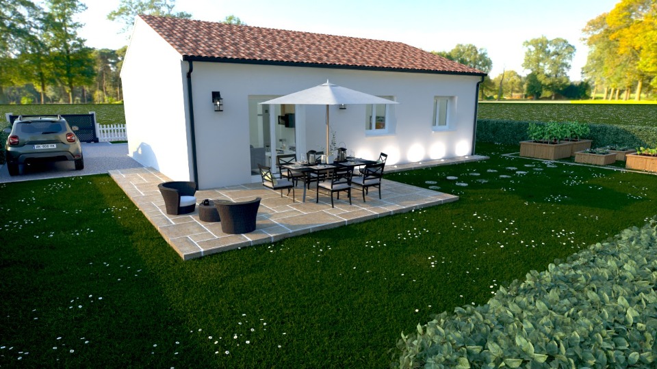 Photo BV2136121 1 - Terrain et Maison à construire - Noaillan image 2/5
