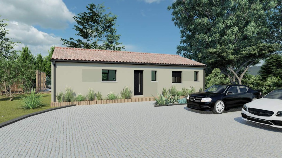 Photo FD2142429 1 - Terrain et Maison à construire - Laruscade image 2/5