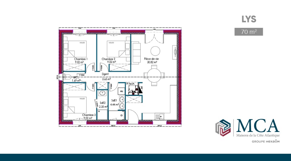 Programme immobilier neuf NS2143186 5 - Terrain et Maison à construire - Saint-Pierre-d'Eyraud