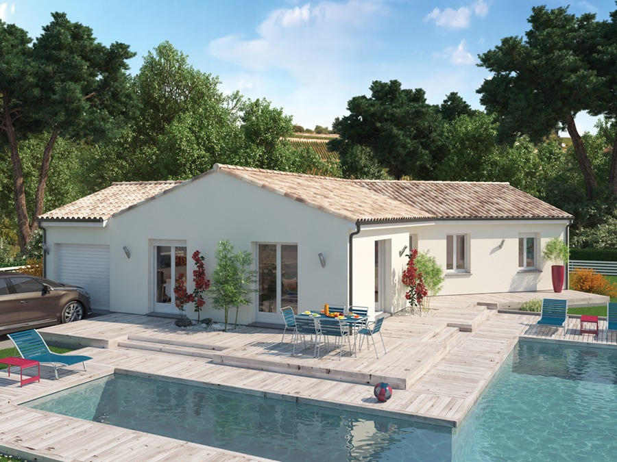 CR2155991 2 - Terrain et Maison à construire - Pont-l'Abbé-d'Arnoult