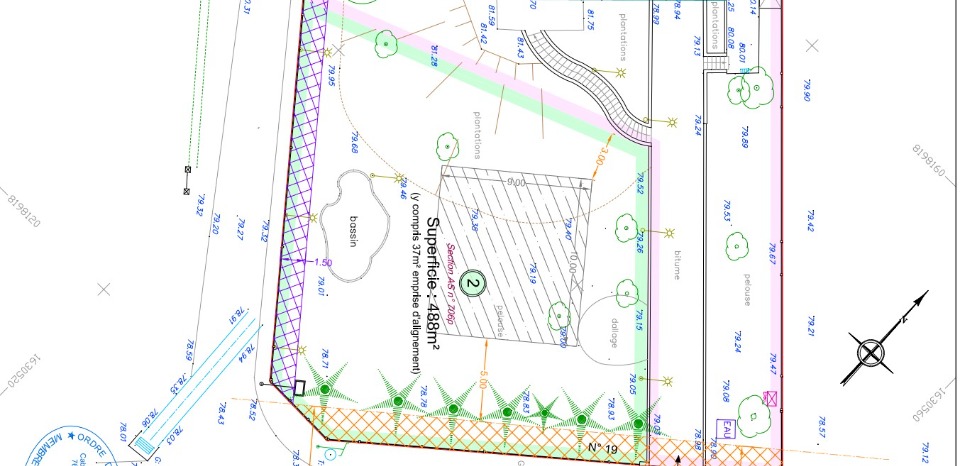 terrain à construire viabilisé de 488m2 en vente à Andrésy