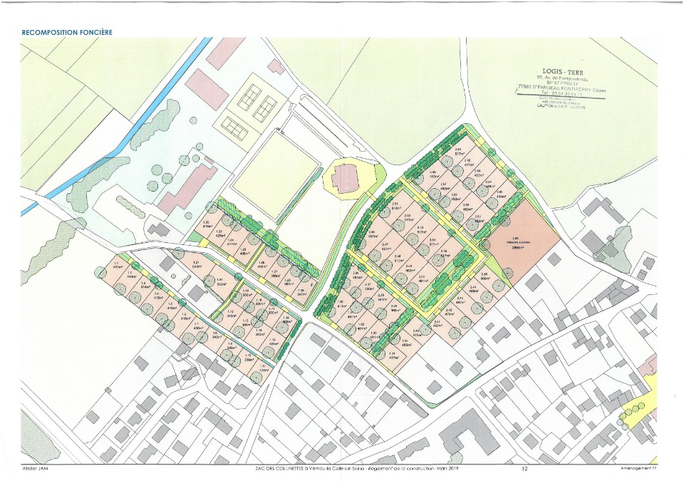 Très beau terrain viabilisé de 339m2 disponible à Vernou-la-Celle-sur-Seine (77670)