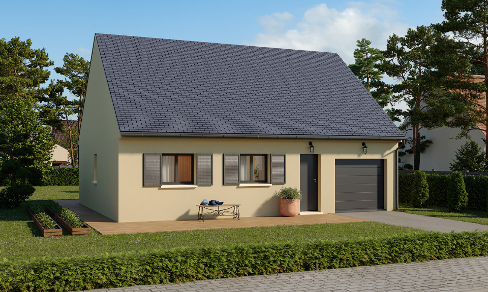 maison à vendre de 71m2 en vente à Saint-Prest (28300)