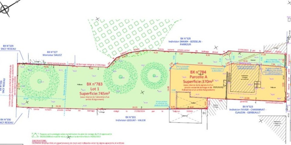Parcelle de terrain à batir en vente à Taverny