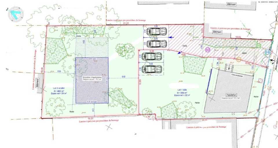 Très beau terrain à vendre viabilisé à Bessancourt (95550)