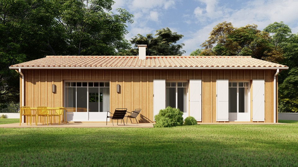 Maison &agrave; construire &agrave; Gastes (40160)