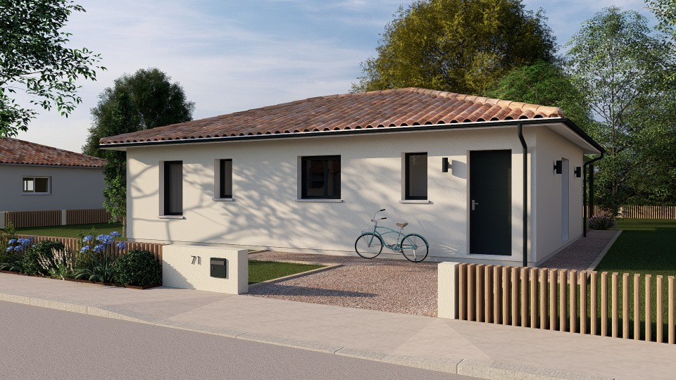 Maison &agrave; construire &agrave; Villenave-de-Rions (33550)