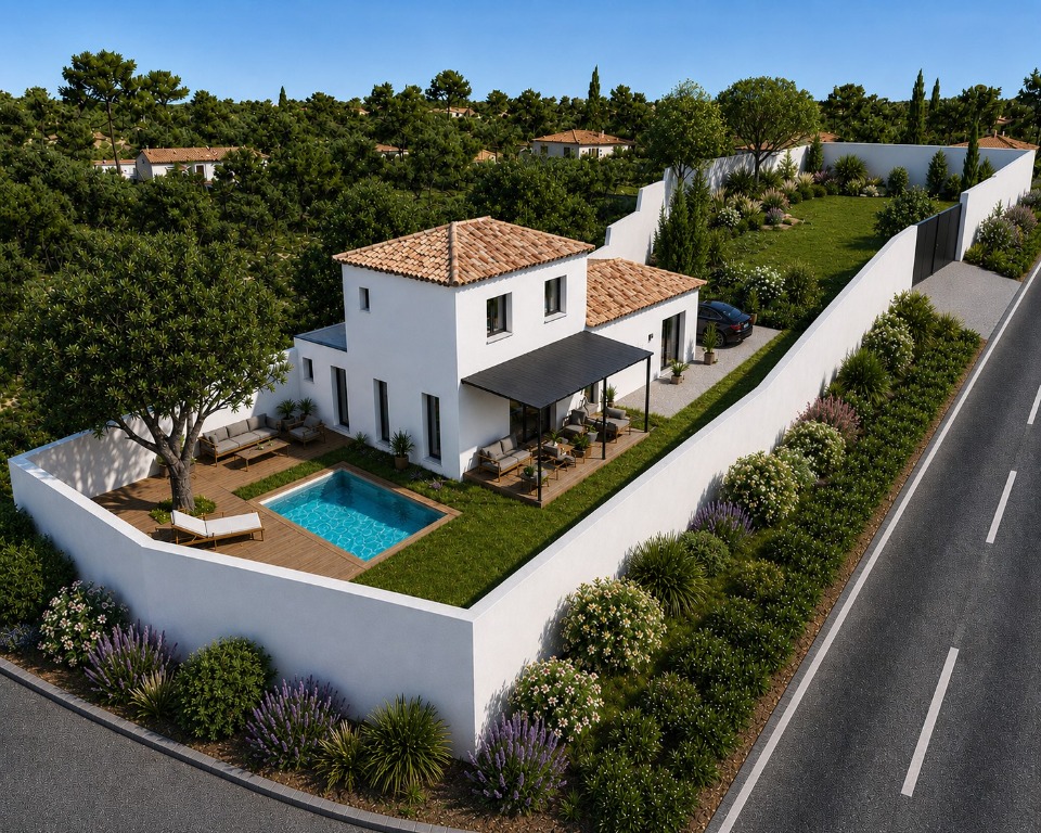 Maison à construire à Rochefort-du-Gard (30650)