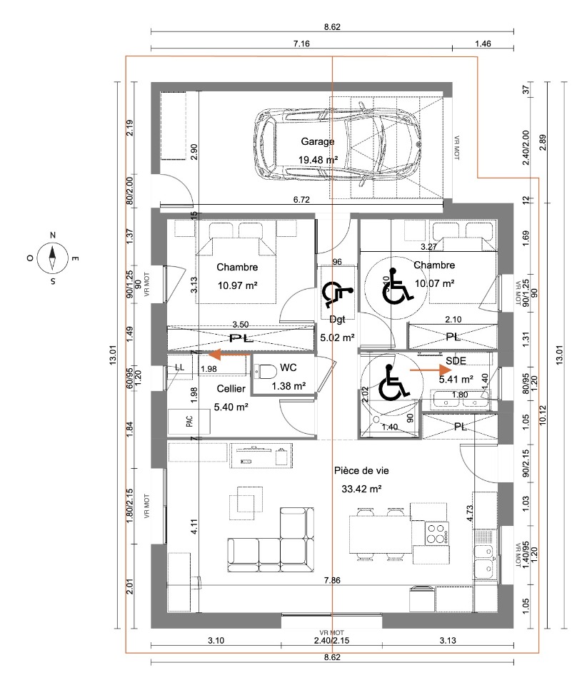 Maison à construire à Attignat (01340)