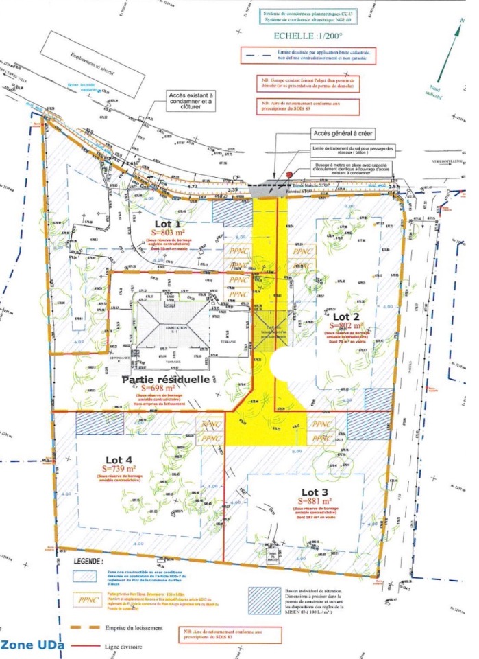 Terrain &agrave; b&acirc;tir &agrave; Plan-d'Aups-Sainte-Baume (83640)