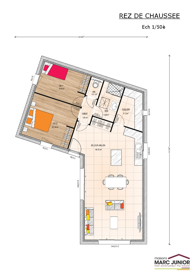 Maison à construire à Faveraye-Mâchelles (49380)