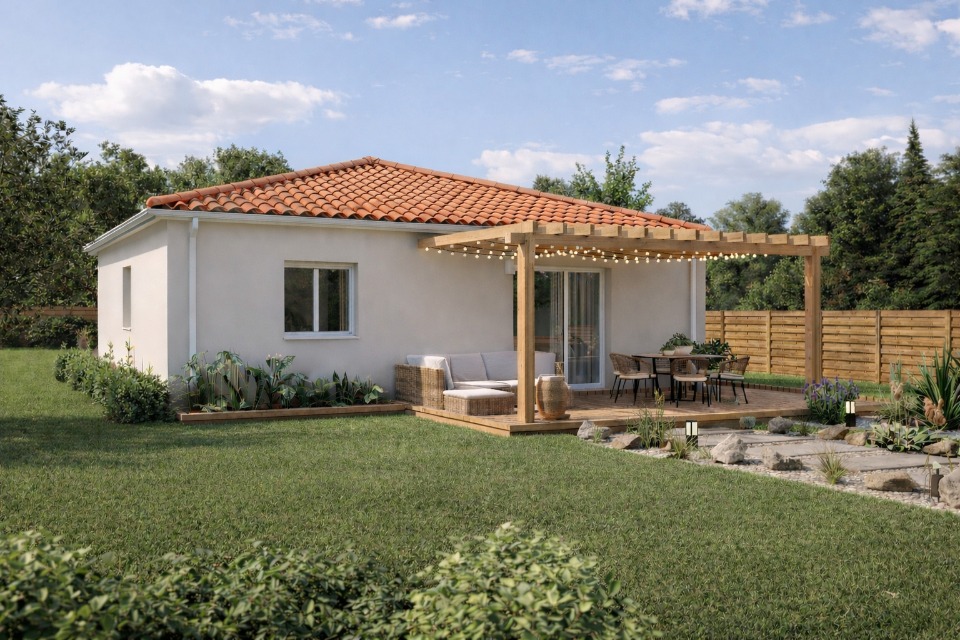 Maison neuve à Sainte-Marie-de-Gosse (40390)