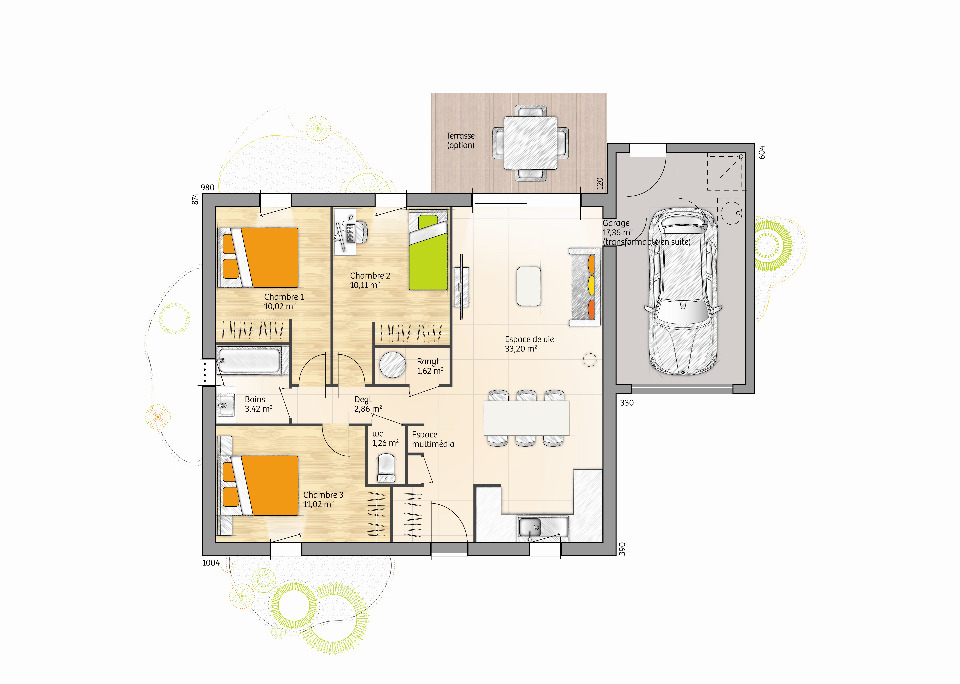 Maison à construire à Sainte-Gemmes-sur-Loire (49130)