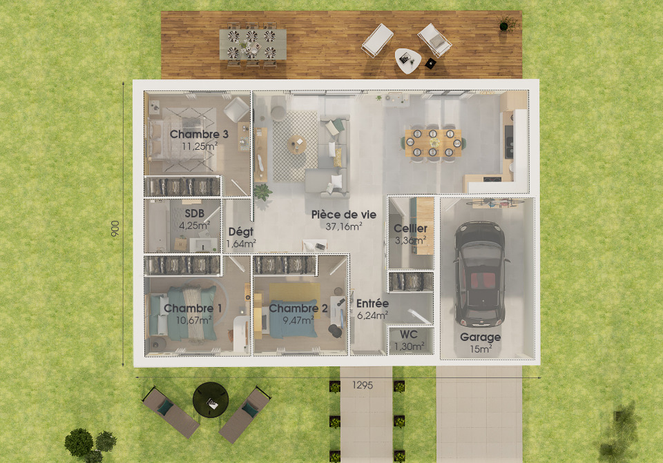 Maison à construire à Moncé-en-Belin (72230)