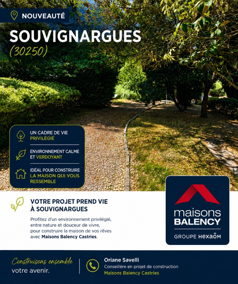 Terrain à bâtir à Souvignargues (30250)