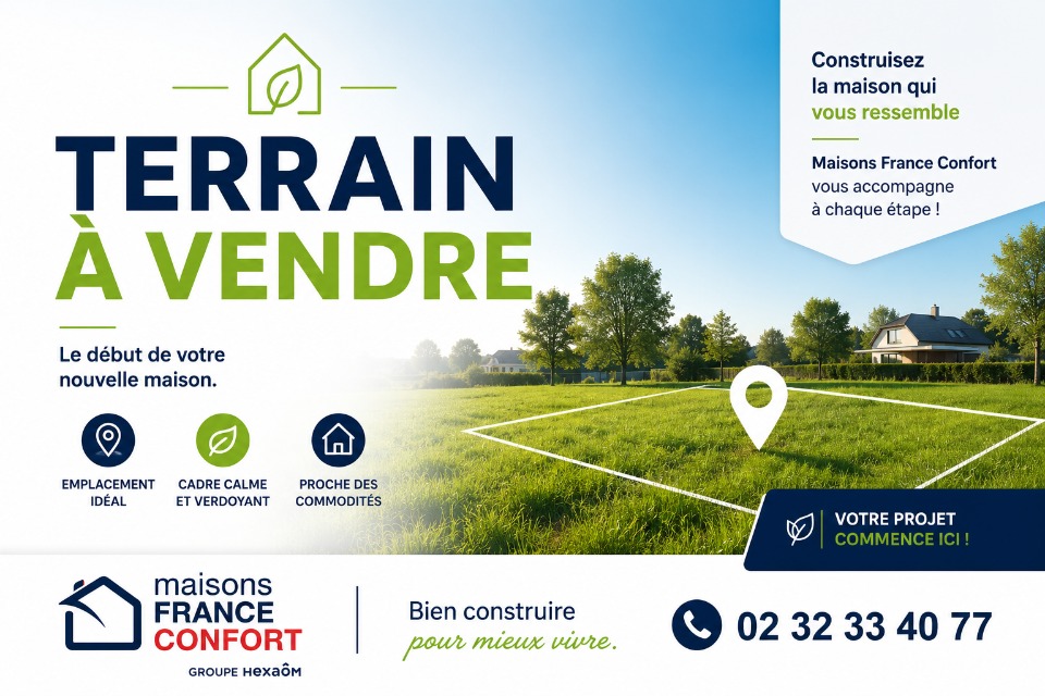 Terrain à bâtir à Croisy-sur-Eure (27120)
