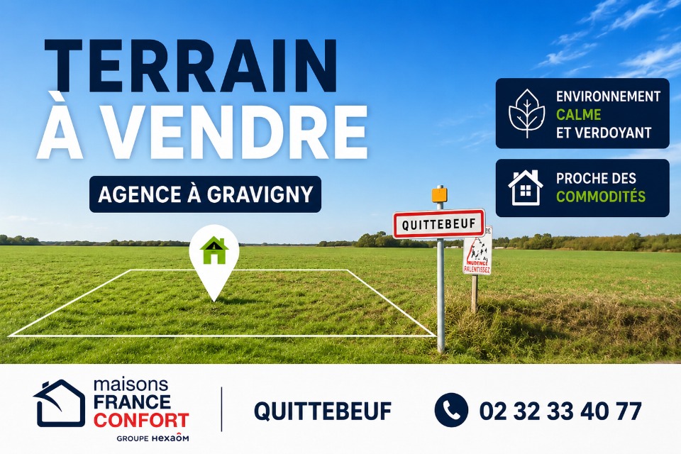 Terrain à bâtir à Quittebeuf (27110)