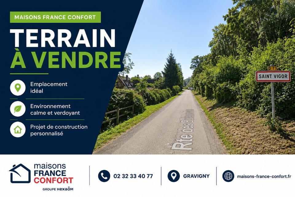 Terrain à bâtir à Saint-Vigor (27930)