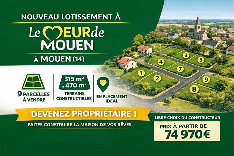 Terrain à bâtir à Mouen (14790)